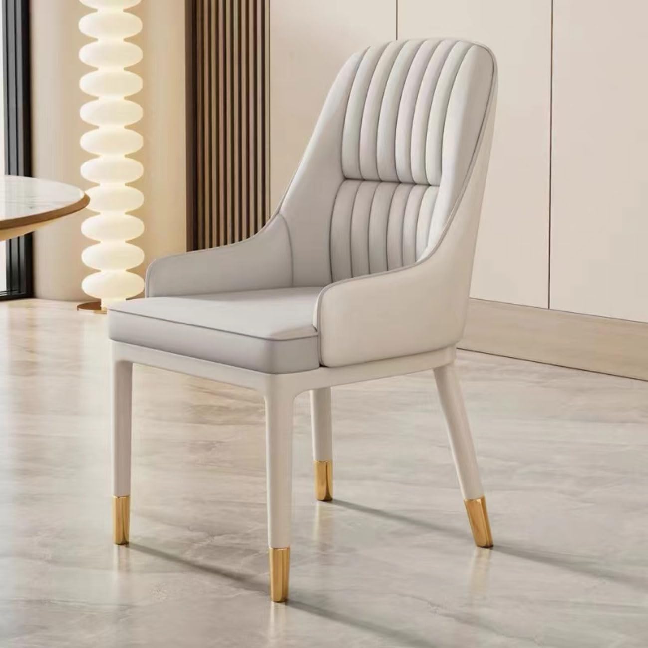 Chaise d'angle en cuir silicone rembourré pour réception et salon