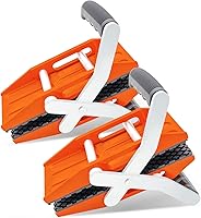 Vista 7 de Paquete de 2 abrazaderas de transporte de piedra de doble mano con revestimiento de goma negra, herramientas de elevación de paneles de granito