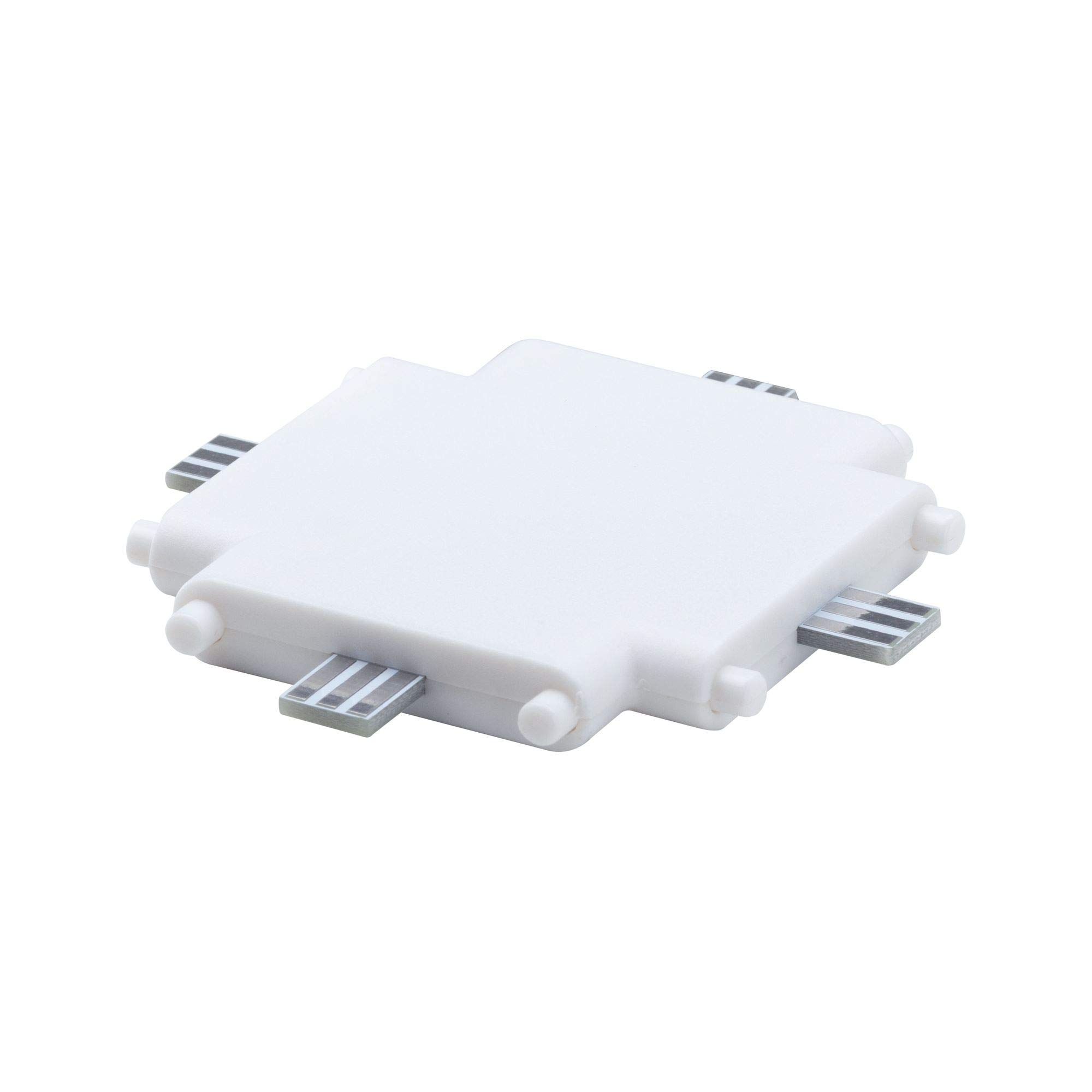 Paulmann 99966 Furniture luminaire Clever Connect X-Connector Border 12V Cabinet luminaire White matt Cabinet Light Plastic Kitchen lamp