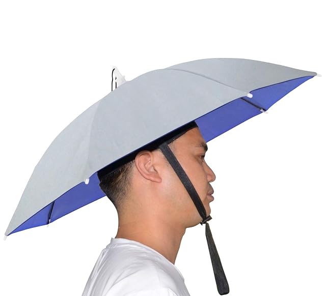 NEW-Vi Umbrella Hat Adult and Kids Folding Cap for Beach Fishing Golf Party Headwear