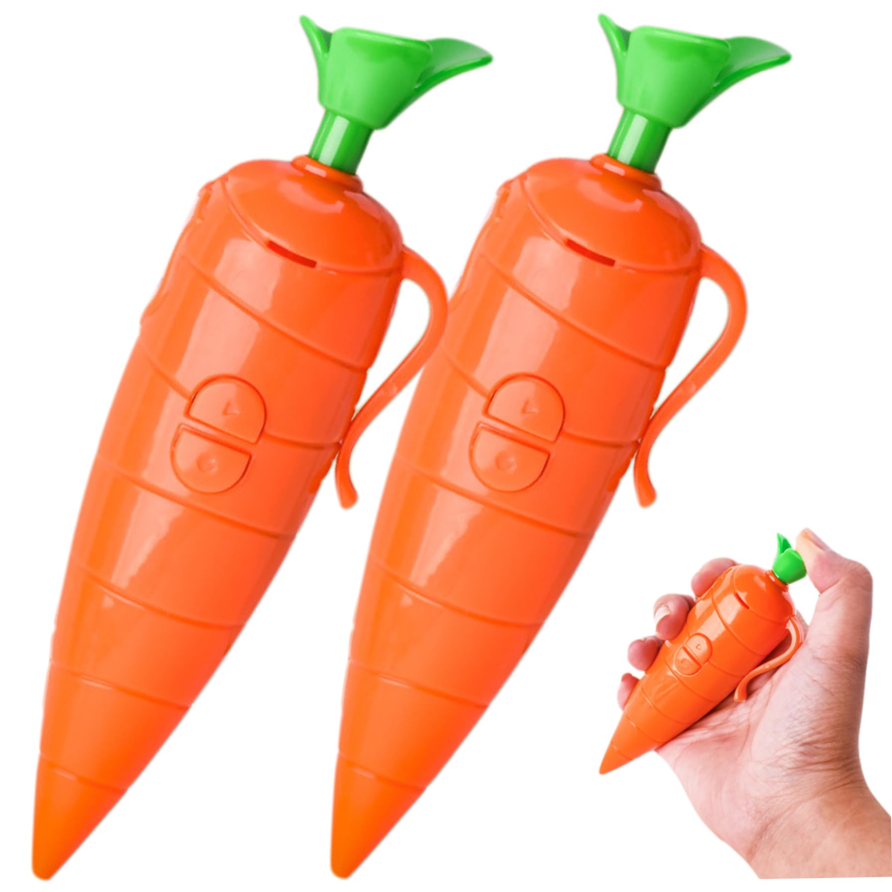 2Pcs Carrot Pen, Cute 60-Second Voice Recorder for Kids, Smooth-Writing Ballpoint Pen - Fun & Creative Gifts for Kids, Students, Teachers