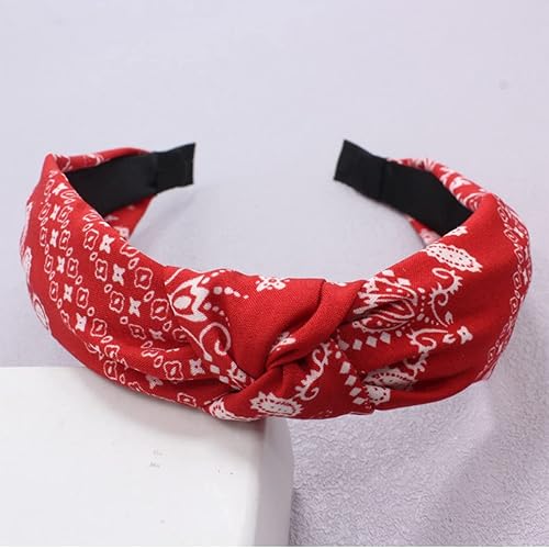 Miniatura 5 de Diadema tipo bandana para mujer, diadema anudada, de tela de gasa, para mujeres y niñas, bonito accesorio para el cabello (notado-B)