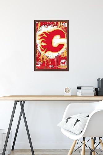 Miniatura 6 de Trends International NHL Calgary Flames - Póster de pared con logotipo Maximalist 23