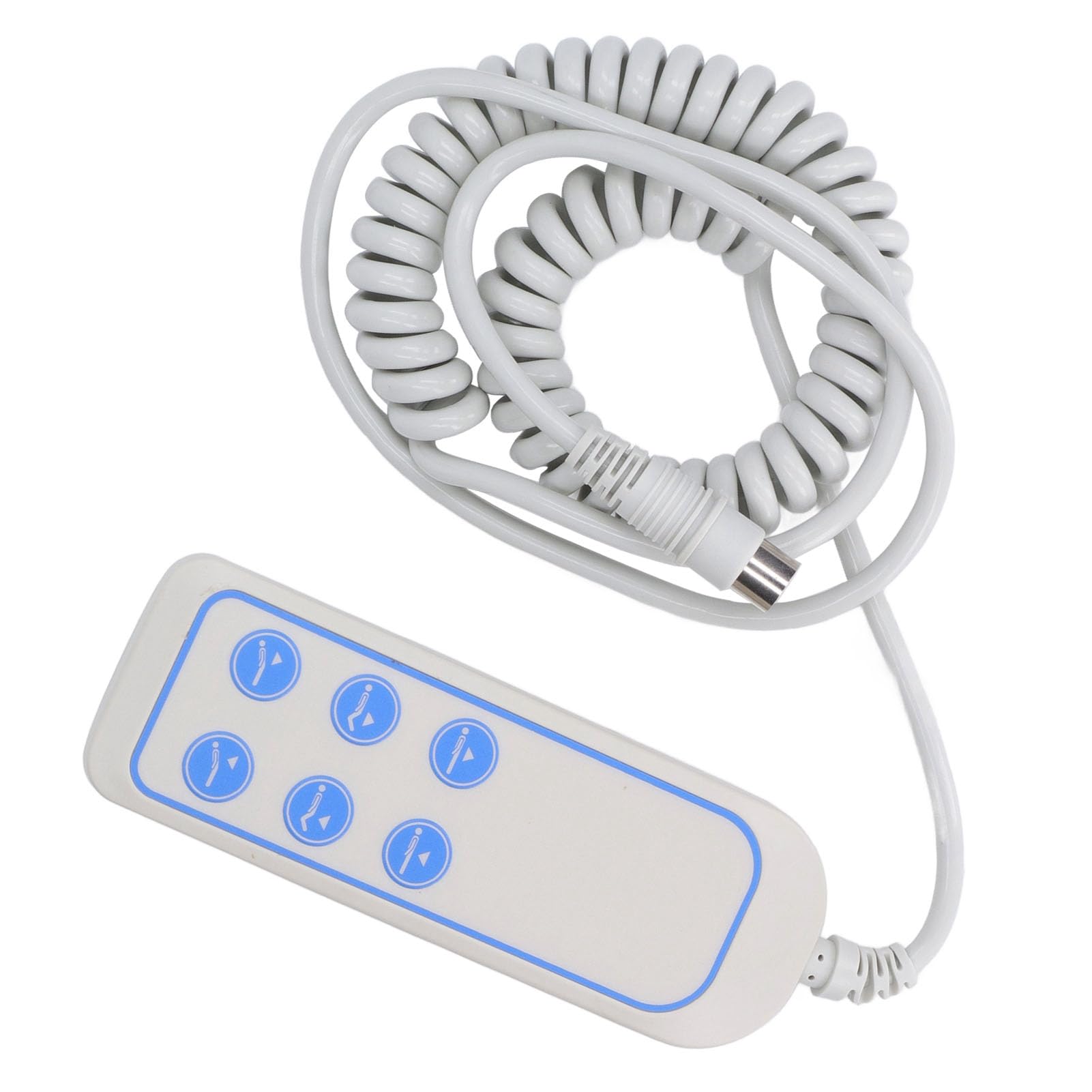 Telecomando Universale per Letti Elettrici e Sedie Reclinabili, 6 Pulsanti IP66, Presa 8 Pin, Antiscivolo, Resistente ai Liquidi, Compatibile con Tutti i Modelli