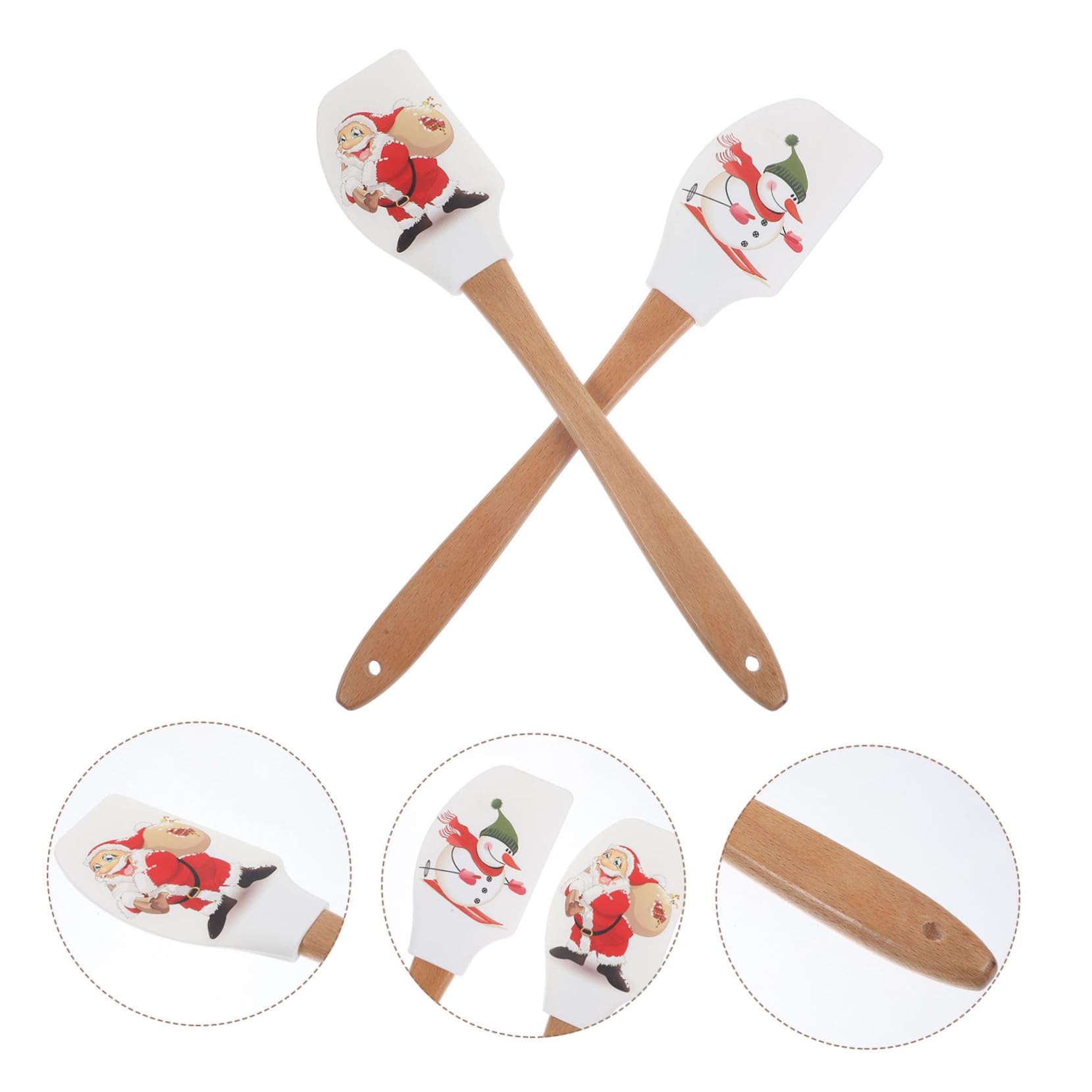 MAGICLULU 3 Ensembles Spatules De Cuisine Silicone Ergonomiques Lot De Outils De Pâtisserie Pour Crème Et Beurre Ustensiles Multifonctionnels Pour Cuisine Pâtisserie 4 Pièces * 3