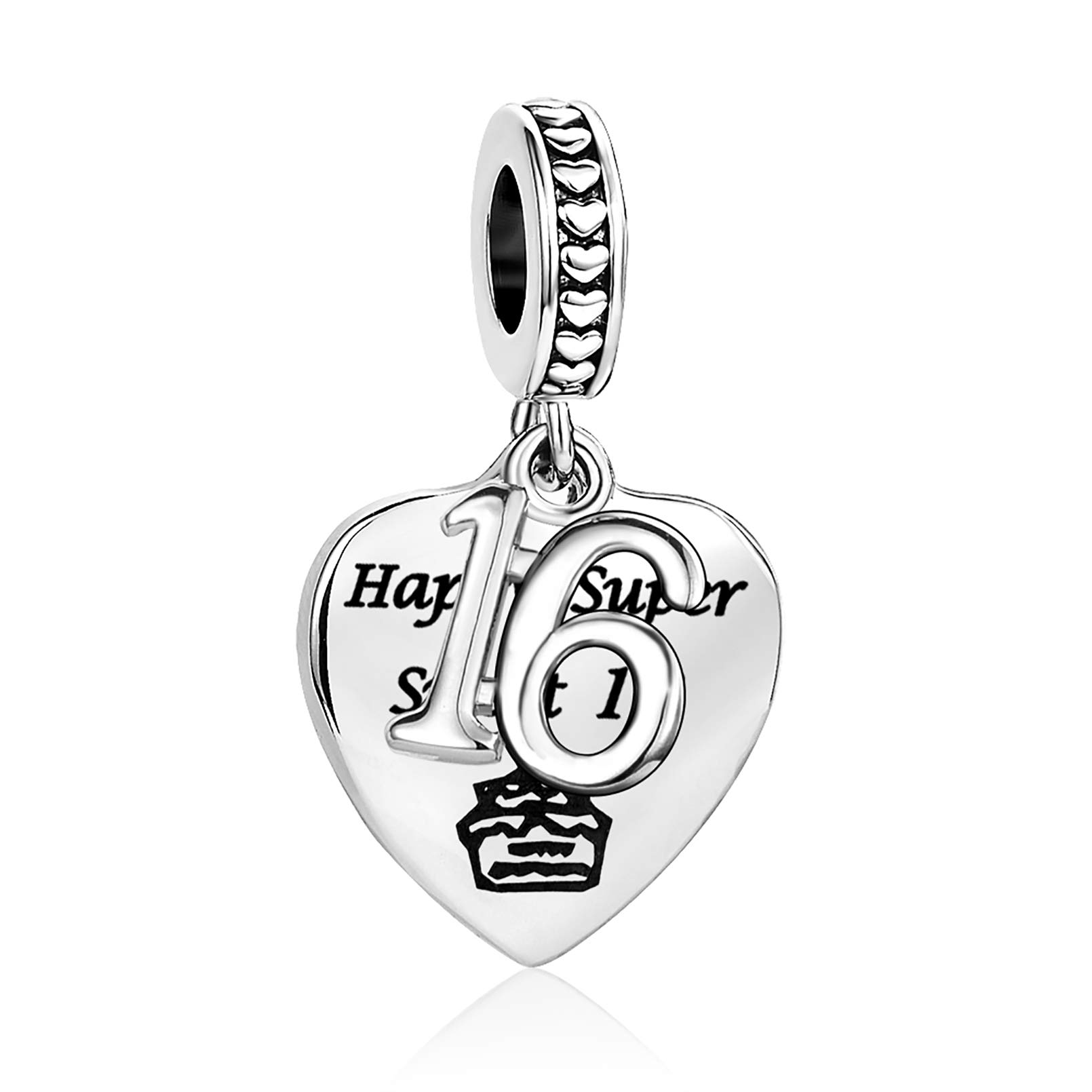 Abalorio cumpleaños compatible Pandora charm de cobre para fechas especiales 5