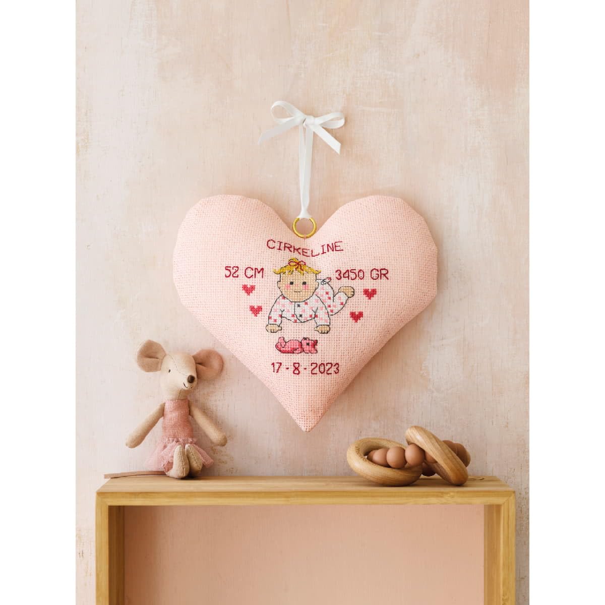 Permin Cross Stitch Kit Wall Hanger Front Circeline Counted