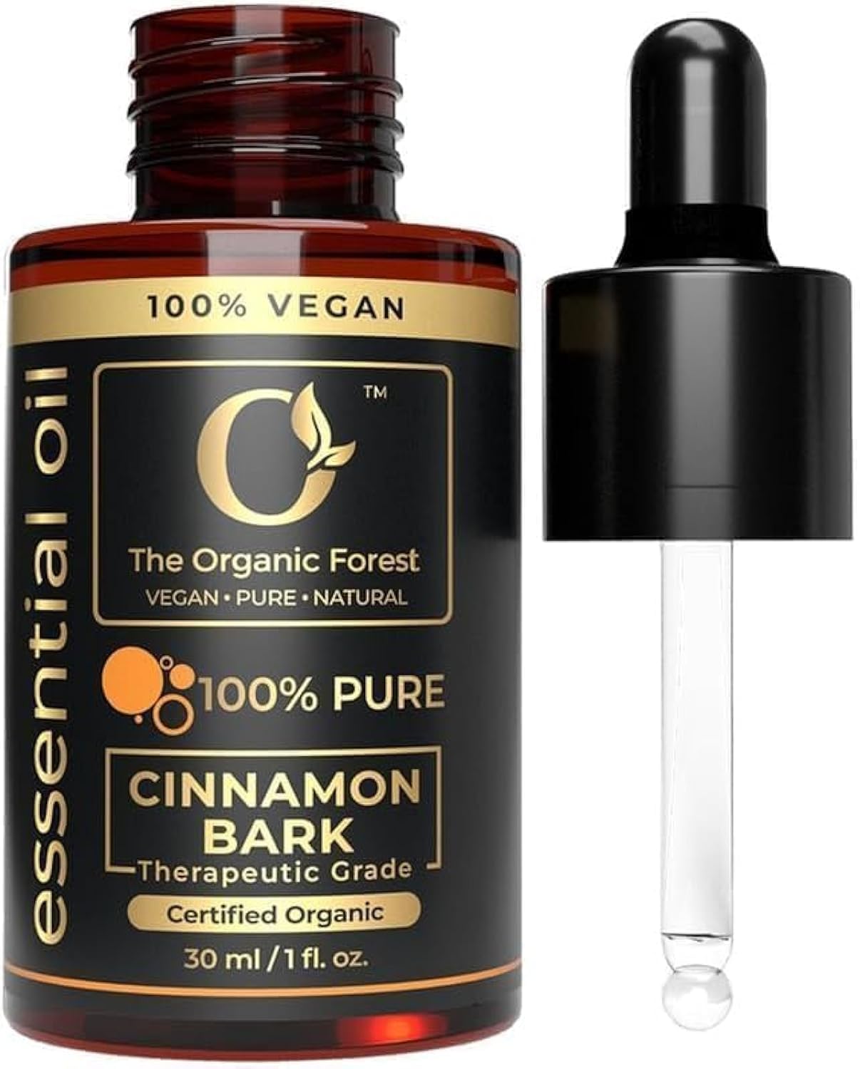 Cinnamon Essential Oil for Diffusers and Skin | Pure Organic Cinnamon Oil for Aromatherapy, Candle Making, Natural Pest Solutions | Skin-Safe Cinnamon Bark Essential Oil for Home, Sleep & Wellness