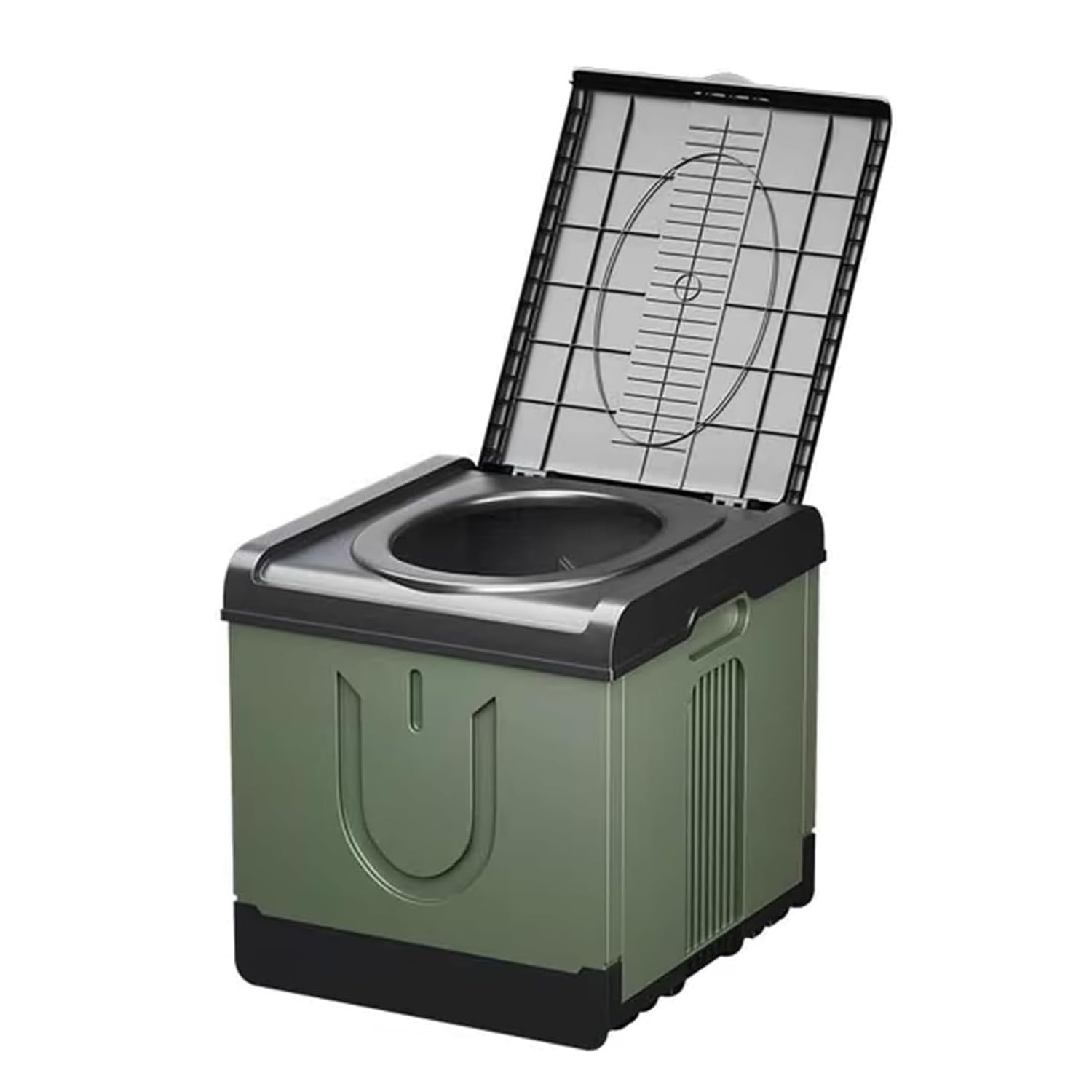 Kotesoto 簡易トイレ ポータブルトイレ 災害用 椅子 キャンプトイレ 防災用 避難用 折りたたみ式 非常用 緊急用 介護用 車中泊 長距離運転に適用 アウトドア テント 耐荷重300kg グリーン