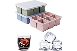 Large Cube Ice Mold 3-Pack: Craft Perfect Cocktails and Refreshing Drinks