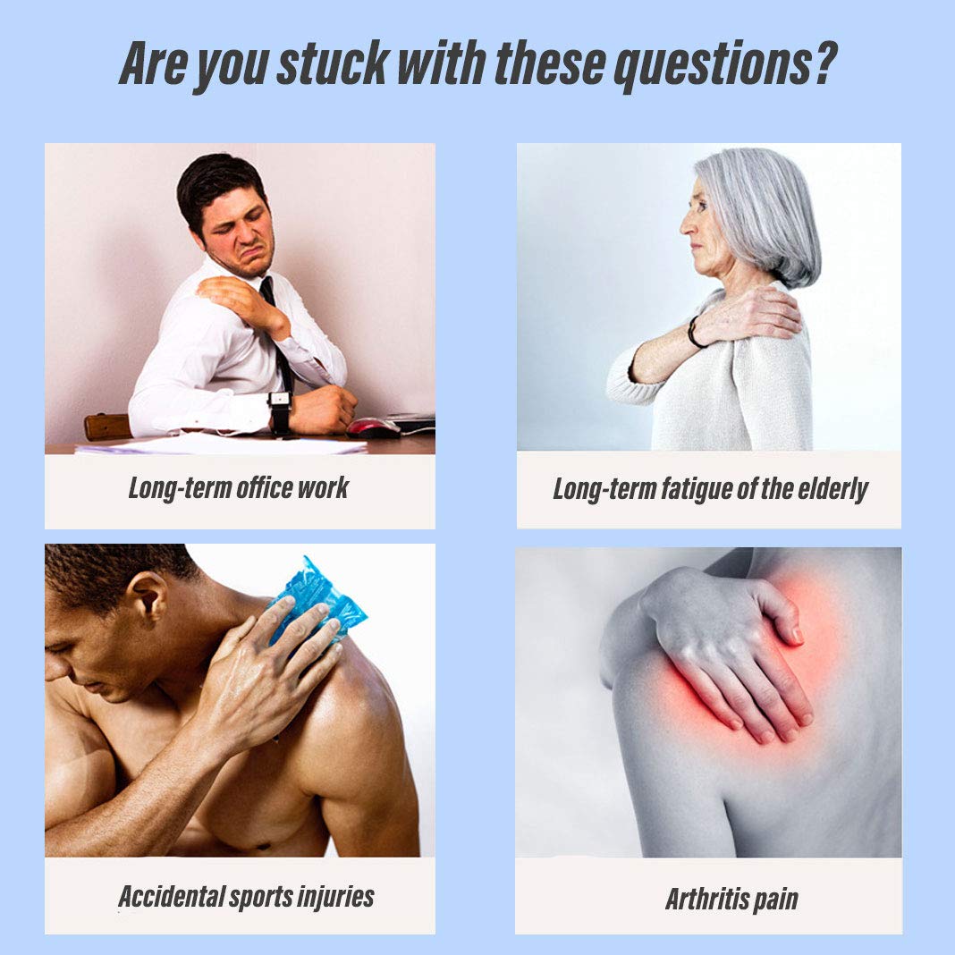 Heated Shoulder Brace Support Wrap, 3 Heat Settings, Heating Pad Support Brace for Rotator Cuff