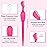 Mudder 21 Pcs Eyebrow Razor Eyebrow Shaver Facial Razor Multipurpose Face Trimmers with Precision Cover for Women Makeup Care Tools(Rose Red)