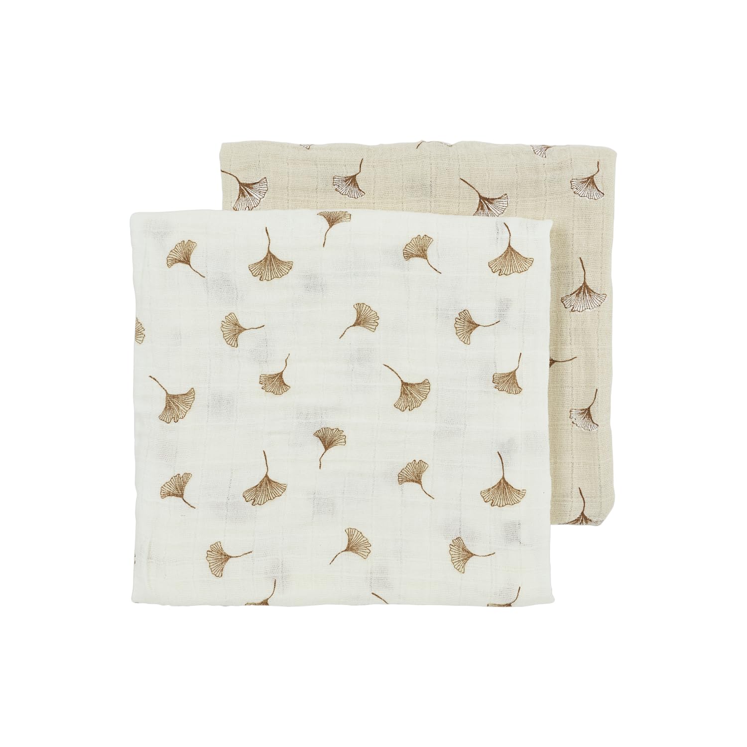 MEYCO Baby Ginkgo Offwhite/Soft Sand 70 x 70 cm - Pack of 2