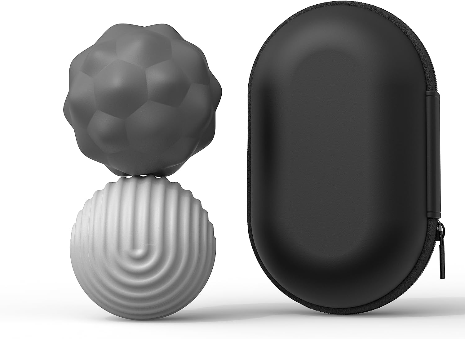 Silicone Magnetic Stress Balls Fidget Toys,2Pcs Large Attraction Textures Sensory Balls with Silicone Shell for for Adults,Silent Fidget Toys for Men,Teen (Grey) - Image 7