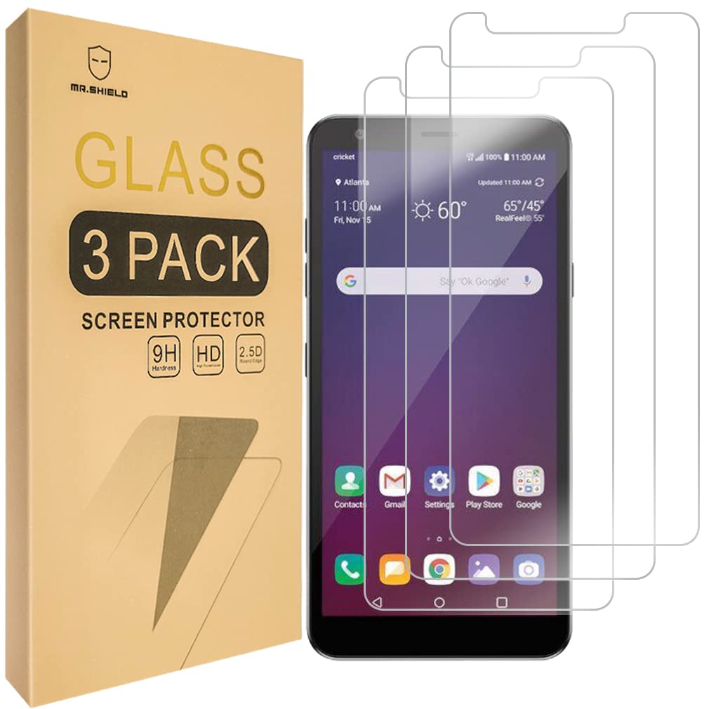 Mr.Shield [3-PACK] Designed For LG Escape Plus [Tempered Glass] Screen Protector [Japan Glass With 9H Hardness] with Lifetime Replacement