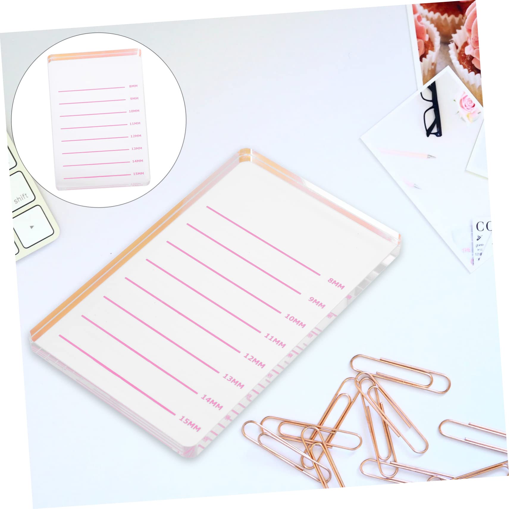 Beatifufu 3 Pcs Eyelash Tools for False Lashes Beauty Salon Supply Durable Lash Grafting Plate