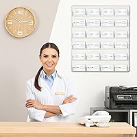 Vista 7 de Lincia Acrylic Business Card Holder Wall Mount Clear Sticker Display Rack Multiple Clear Card Organizing Sticker Display Stand Pre Drilled Acrylic