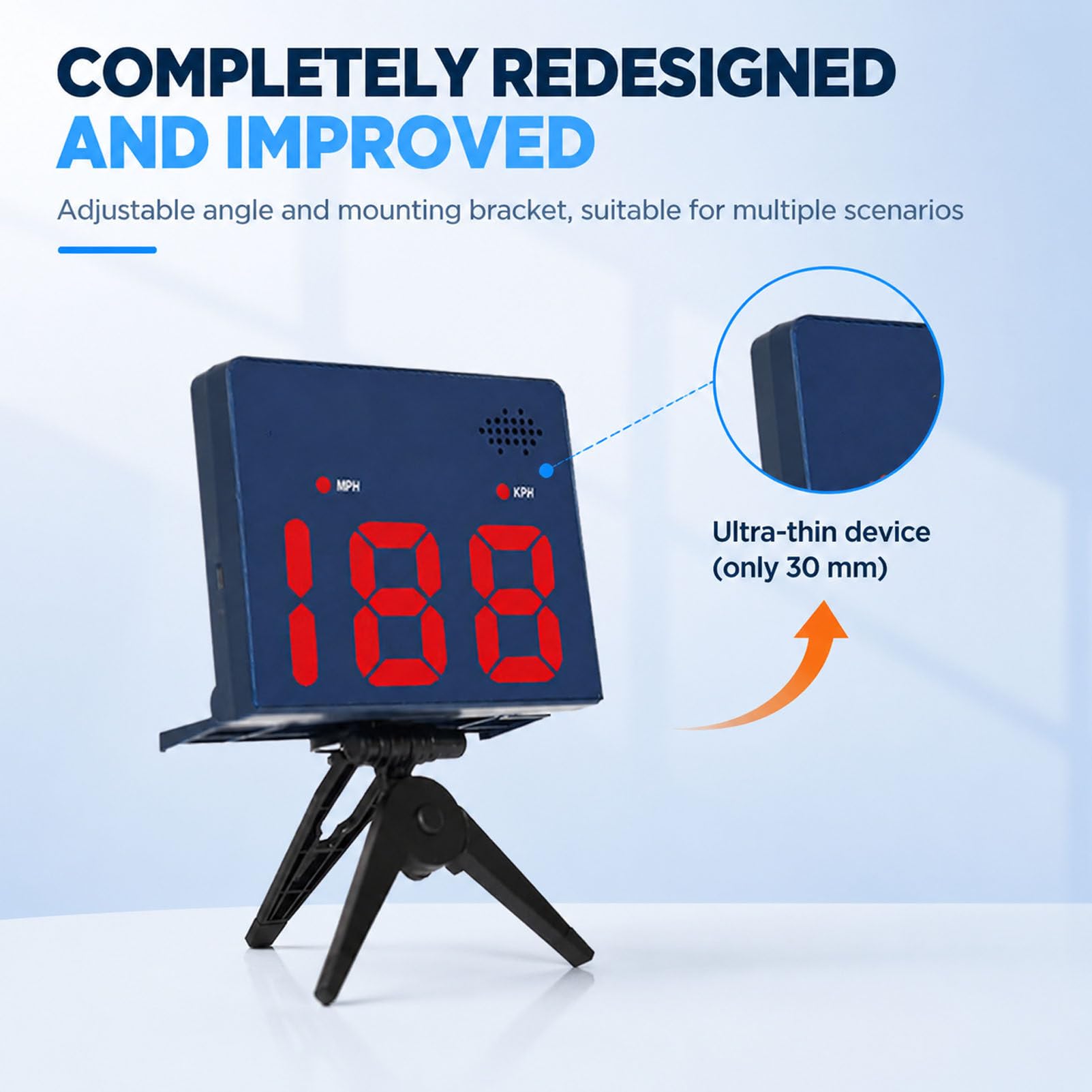 Radar Profesional de Velocidad de béisbol con Pantalla LED