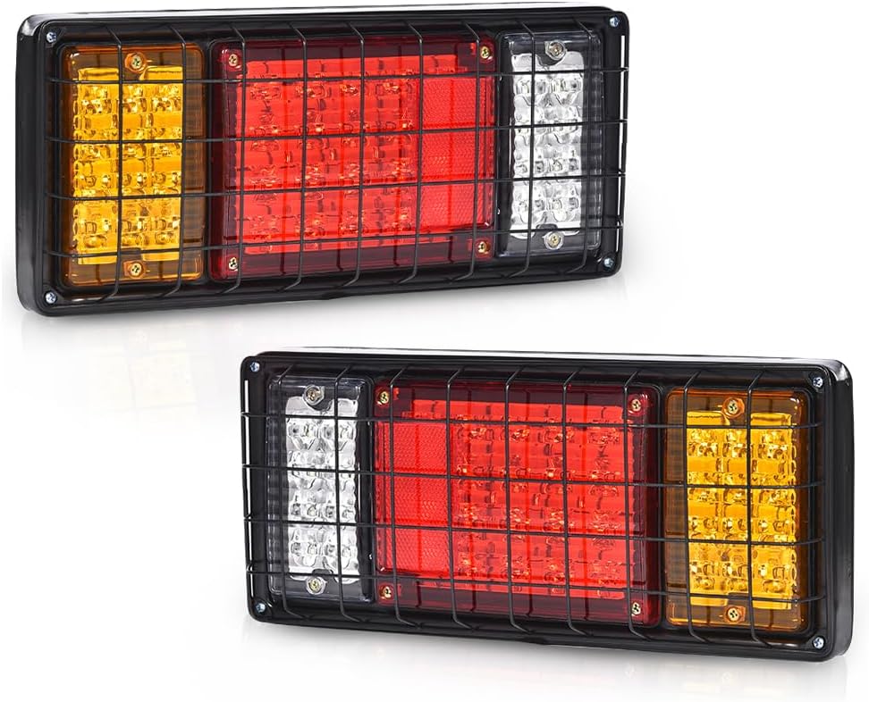 CHEDA 40 LED Tail Turn Signal Reverse Running Lights 2pcs Universal Fit for Pickup, RV, Trailers, Trucks, Camper,UTEs,Vans Rear Lamp Assembly Pilotos Traseros Conjunto