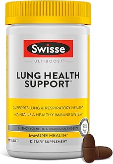Swisse Mullein Lung Cleanse For Smokers | Clear Lungs with Mullein Leaf Extract | Respiratory Health & Lung Support Supplement | Lung Detox | Healthy Immune Support | 90 Tablets