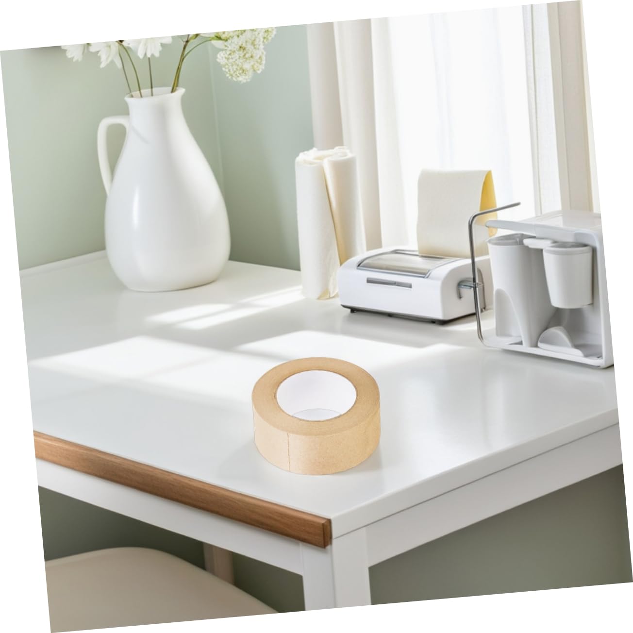 Mikikit 3 Rolls Water Activé Du Papier Kraft Ruban Pour La Peinture À L'aquarelle Ruban Adhésif Pour Les Étudiants Et Les Professionnels Des Artistes Pour Le Cadrage Et Les Projets