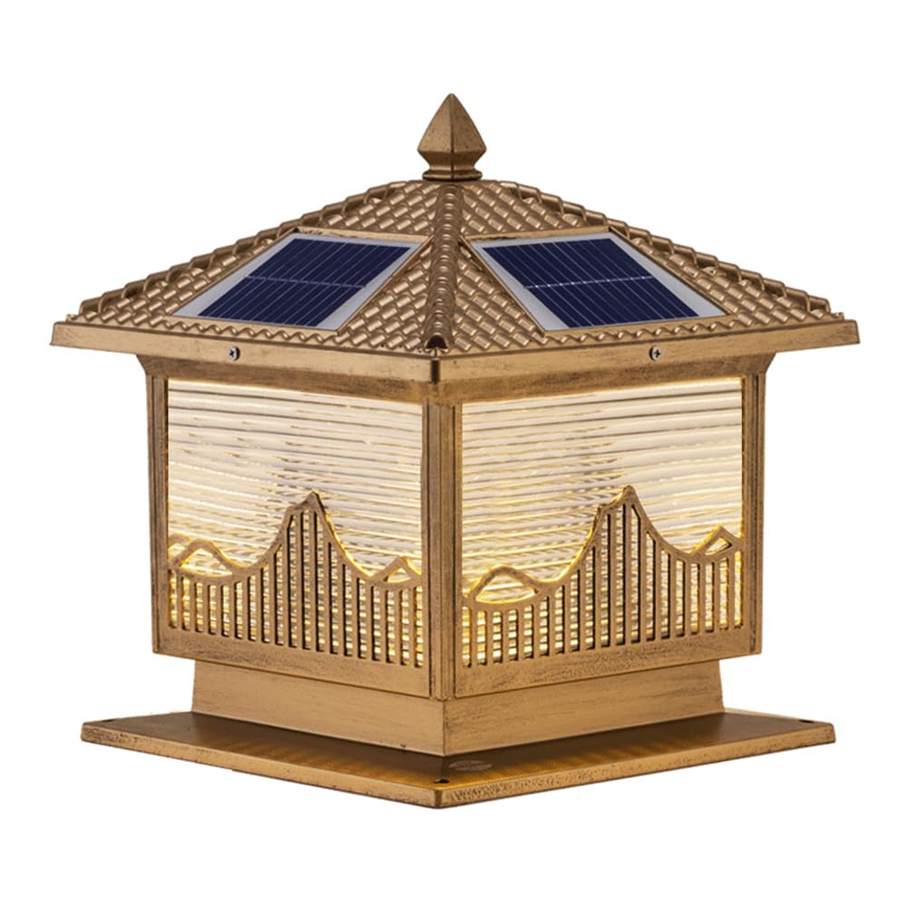 Zewnętrzny wodoodporny Retro Solar Latarnia Ze Światłem LED Dla