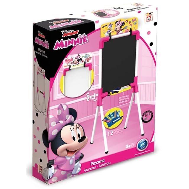 Foto 4 de 4 de Chicos - Pizarra Infantil Minnie Mouse Reversible 2 en 1