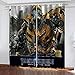 Transformers Cortinas Opaca ​Termicas Aislantes 2 Piezas 75 x 166cm (Ancho x Alto) Reducir Ruido para Dormotorio Cuarto de Los Niños Muy Suaves Cortinas con Ojales
