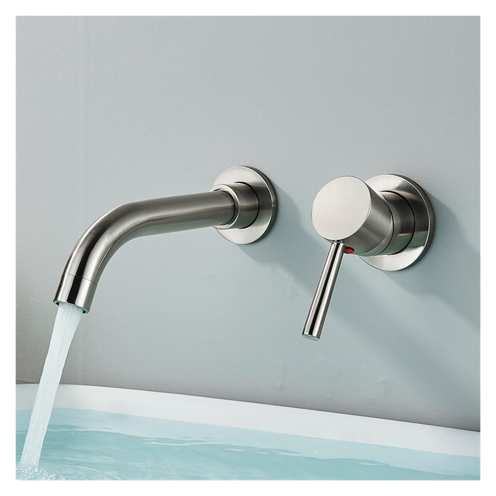 Robinet de lavabo gain de place mitigeur mural encastré anti-éclaboussures