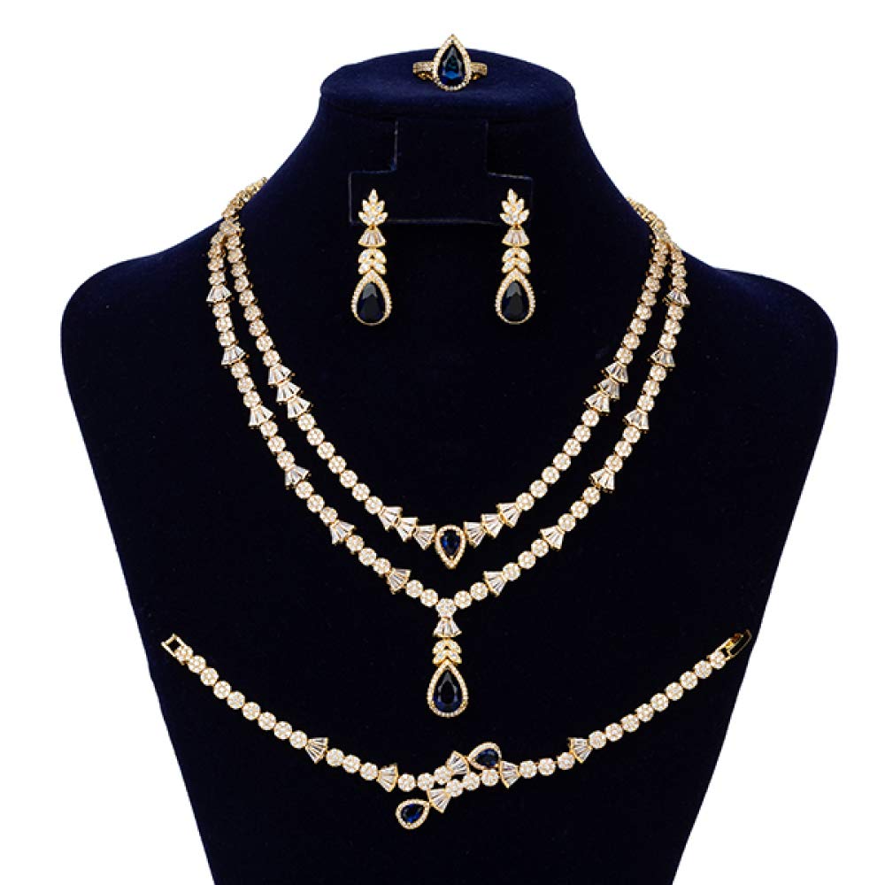 Set di Gioielli Splendida Collana Orecchini Anello Set di bracciali per Regalo da Donna Set di Gioielli con Serpente per Matrimoni