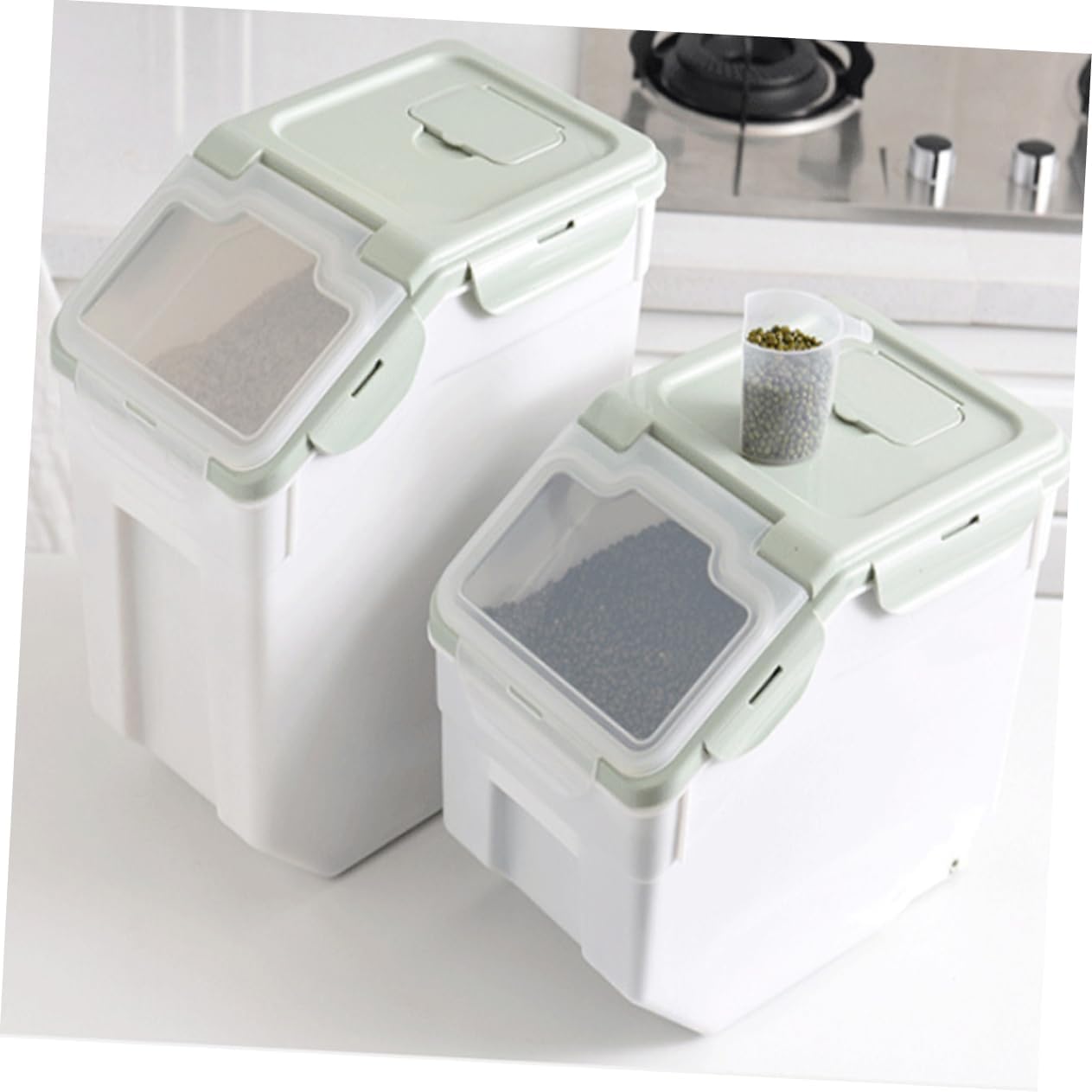 Pp Plastic Grain Storage Barrel Pet Food Container Dog Food Containers Sealed Storage Case