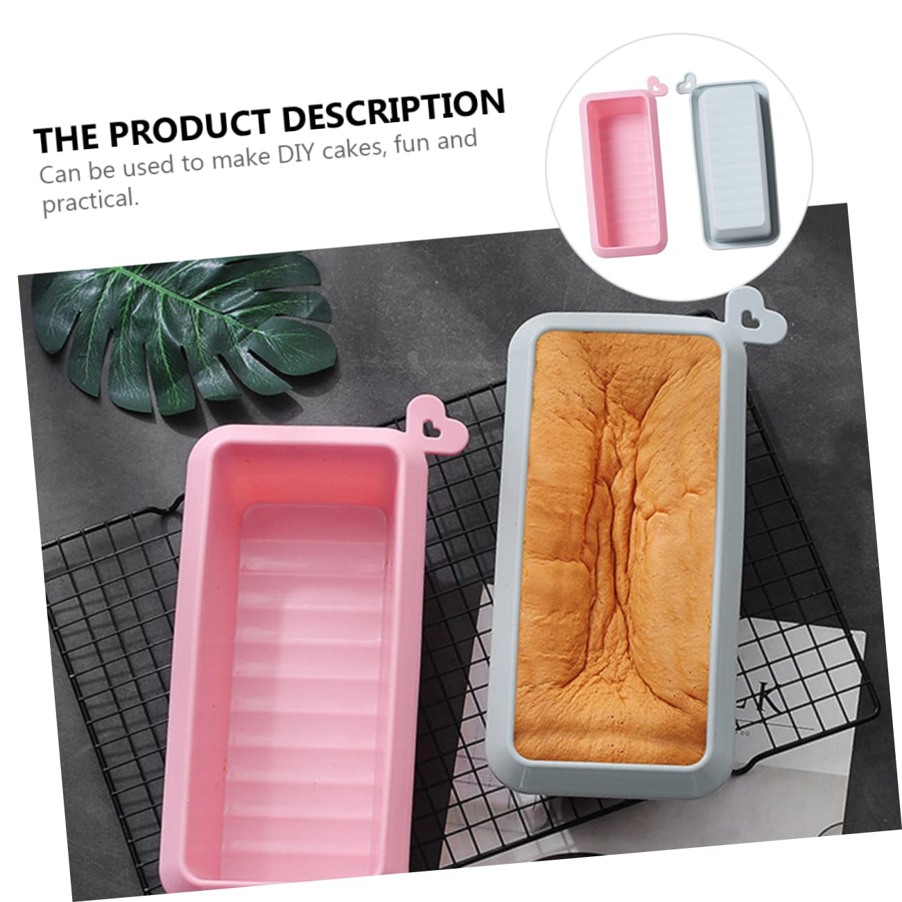 BESTonZON 2pezzi Stampo in Silicone per Torte Stampi per Dolci da Forno Utensili da Forno Riutilizzabili per Uso Domestico
