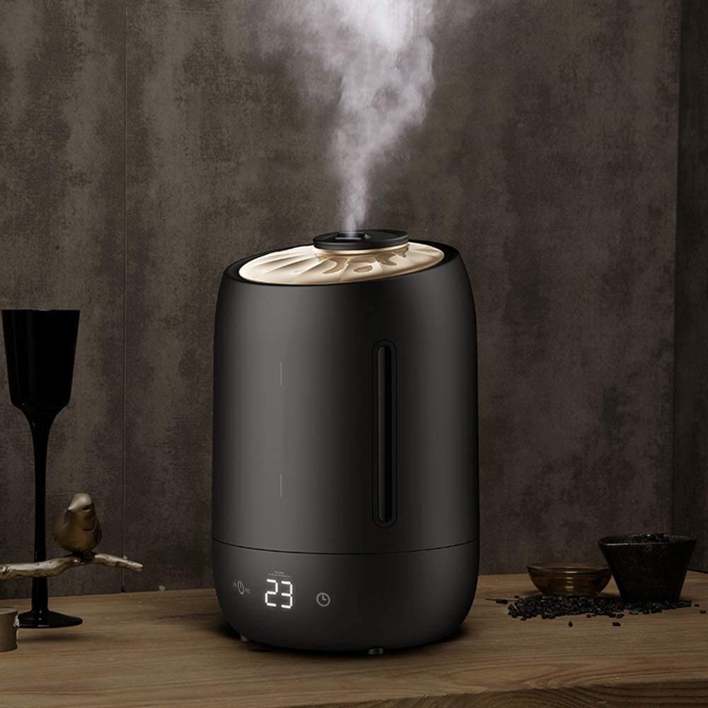 Humidificador de Vapor frío, humidificadores ultrasónicos para Dormitorio de bebés, humidificador Grande de 5 l, 3 Niveles de Niebla Ajustables, Apagado automátic(Blanco