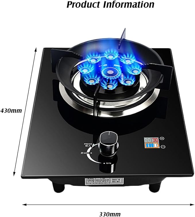 Estufa de Gas 1 Puesto 5.2KW Vidrio Templado Temporizador 180 min miniatura 2