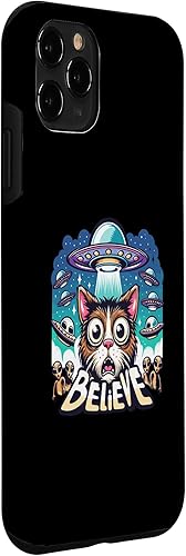 Miniatura 24 de iPhone 13 Pro Max Believe in Ufo - Alien Believer funny cat Case