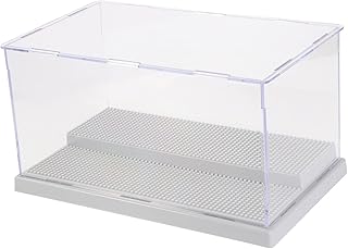 Abaodam 3 Peças Caixa De Armazenamento Caixa De Exibição De Plástico Caso De Exibição Modelo Para Caixa De Armazenamento De Plástico Colecionável Com Tampa Vitrine De Boneca Vitrine
