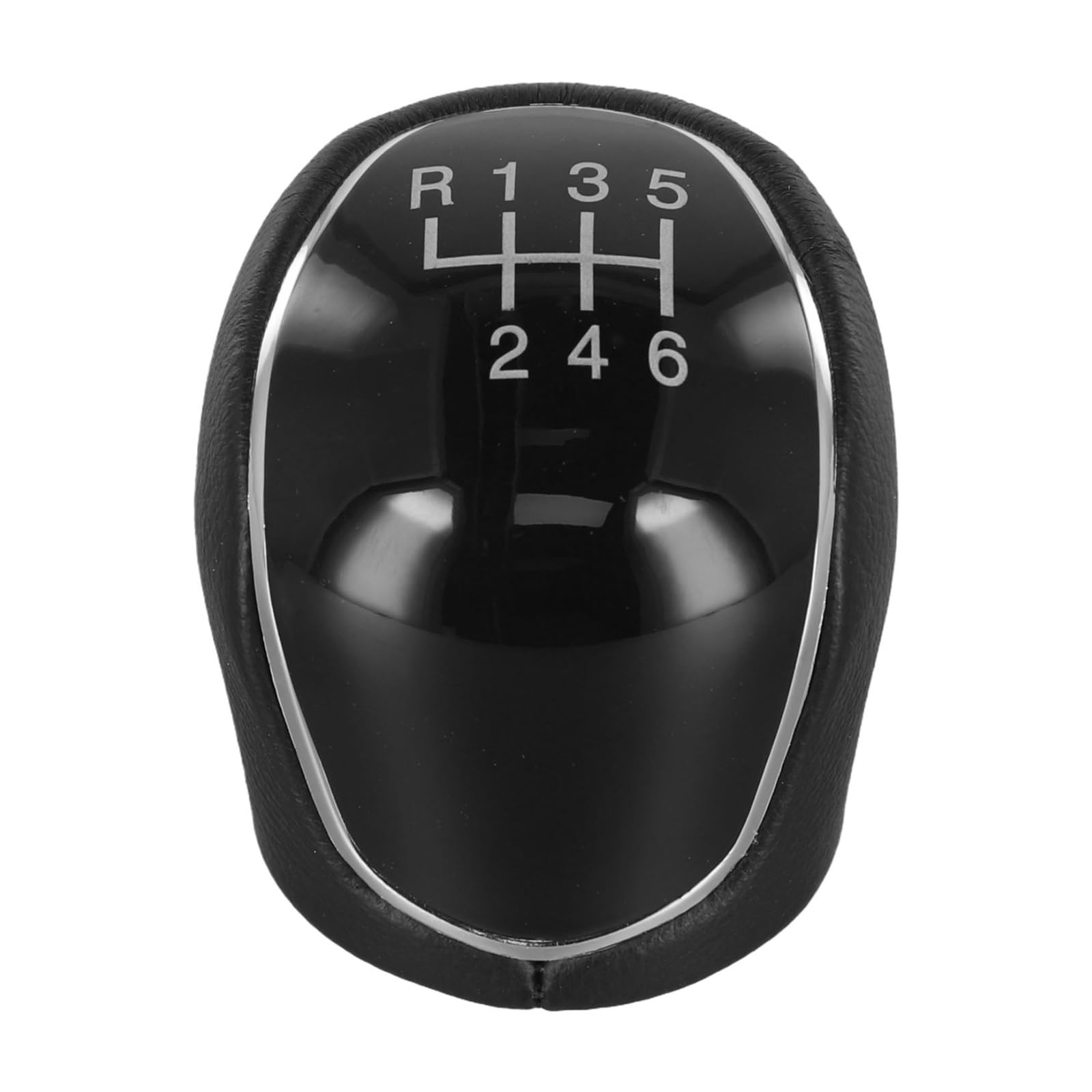 HTVTKRFGRL Knob Only Gear Shift Knob Manual for Mondeo SMAX CMAX for Focus PU Leather 6-Speed Black Performance Stylish Shift Lever 1PC