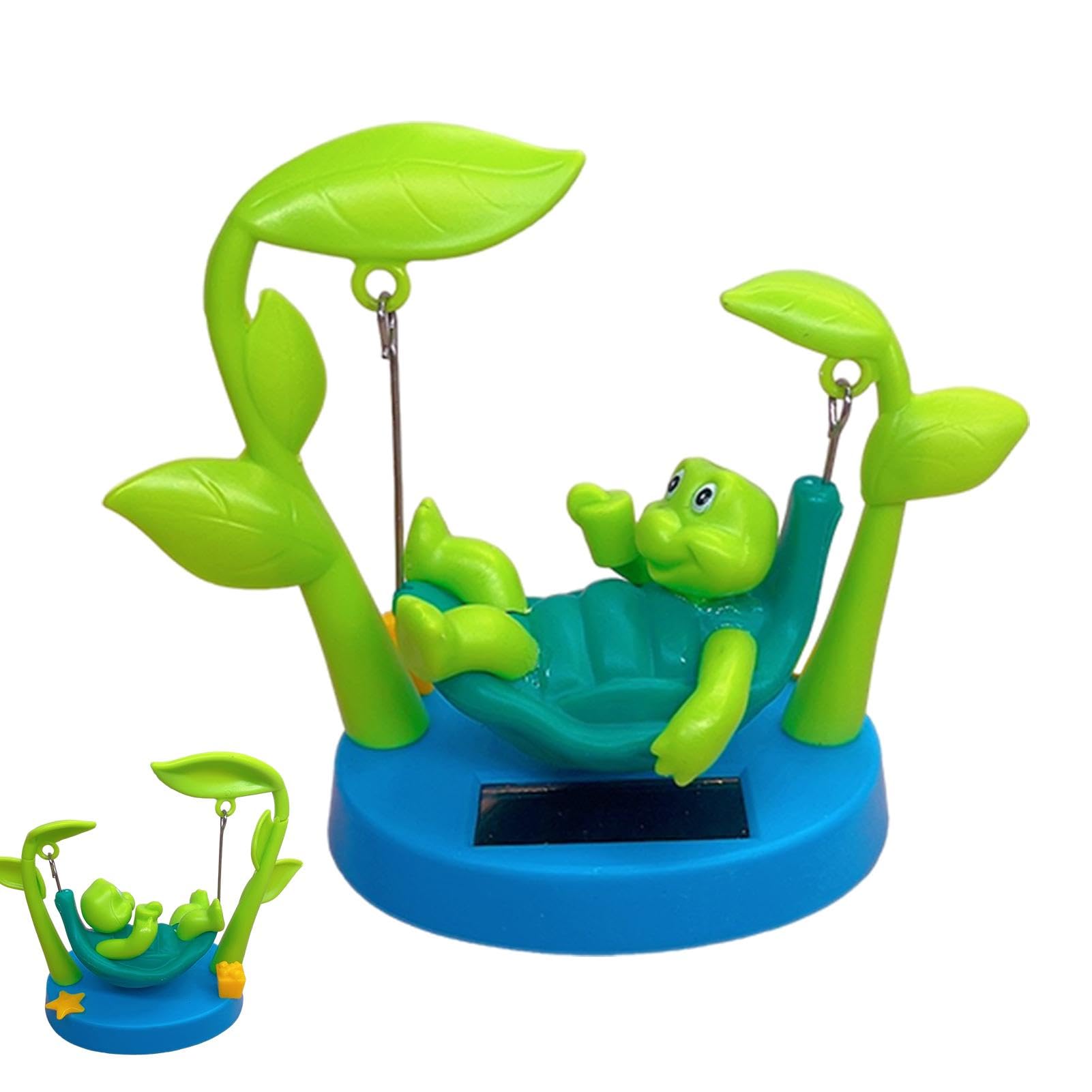 Kixolazr Swinging Turtle Car Ornament,Cartoon Solar Swinging Turtle Decor - Tortoise Figurines Cute Car Accessories, Funny Turtles Dashboard Decorations