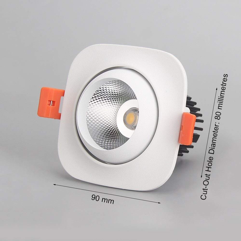 Lampy zewnętrzne 8 W obrotowy reflektor sufitowy LED Nordic lampy do zabudowy i regulowanych lamp punktowych komercyjne oświetlenie dekoracyjne lampa panelowa energooszczędne oświetlenie wewnętrzne