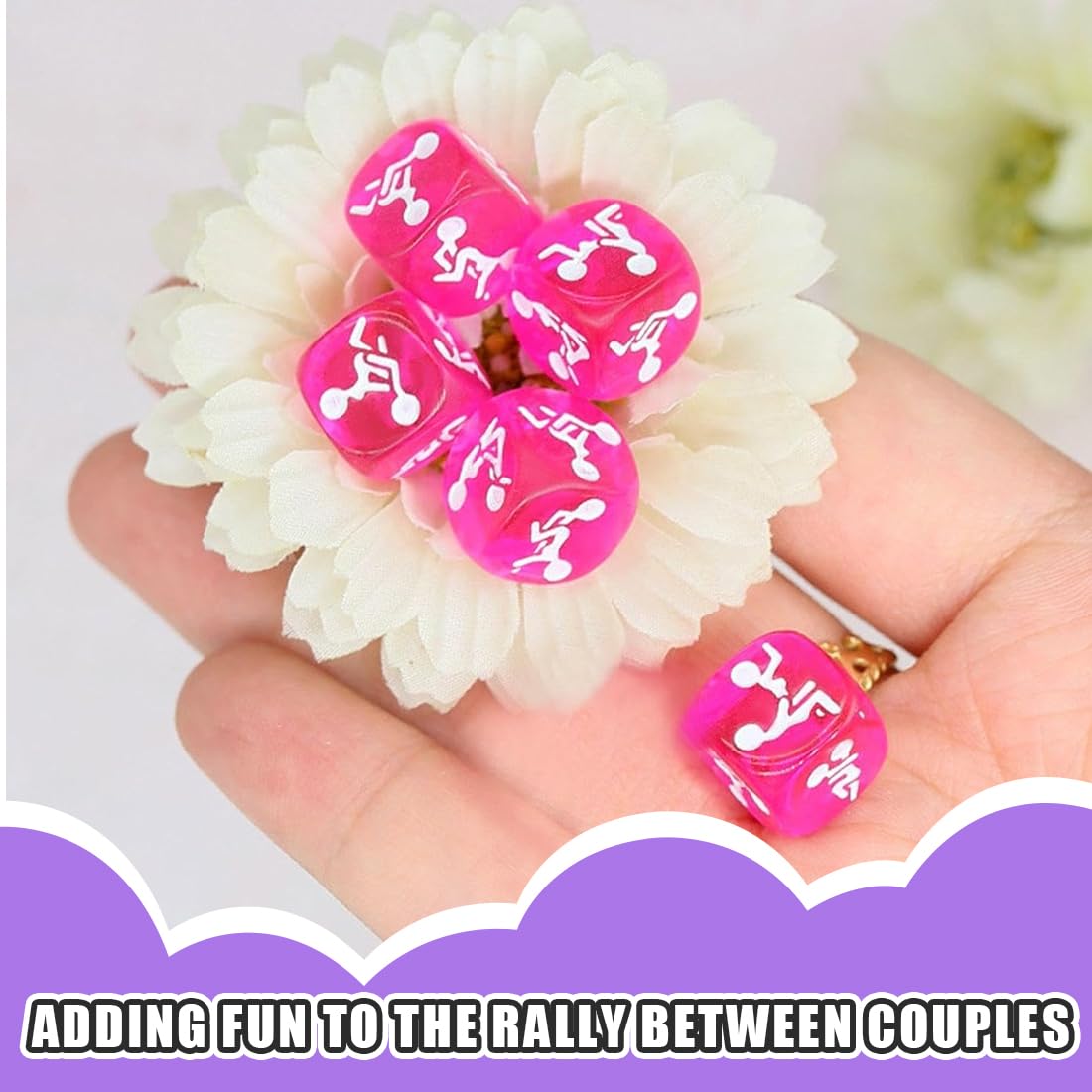 WeddHuis Set di 2 Dadi Erotici Gioco di Coppia con Posizioni Sessuali Libro di Istruzioni per Coppie Gioco Divertente per Camera da Letto Regalo per Adulti e Amanti del Sesso