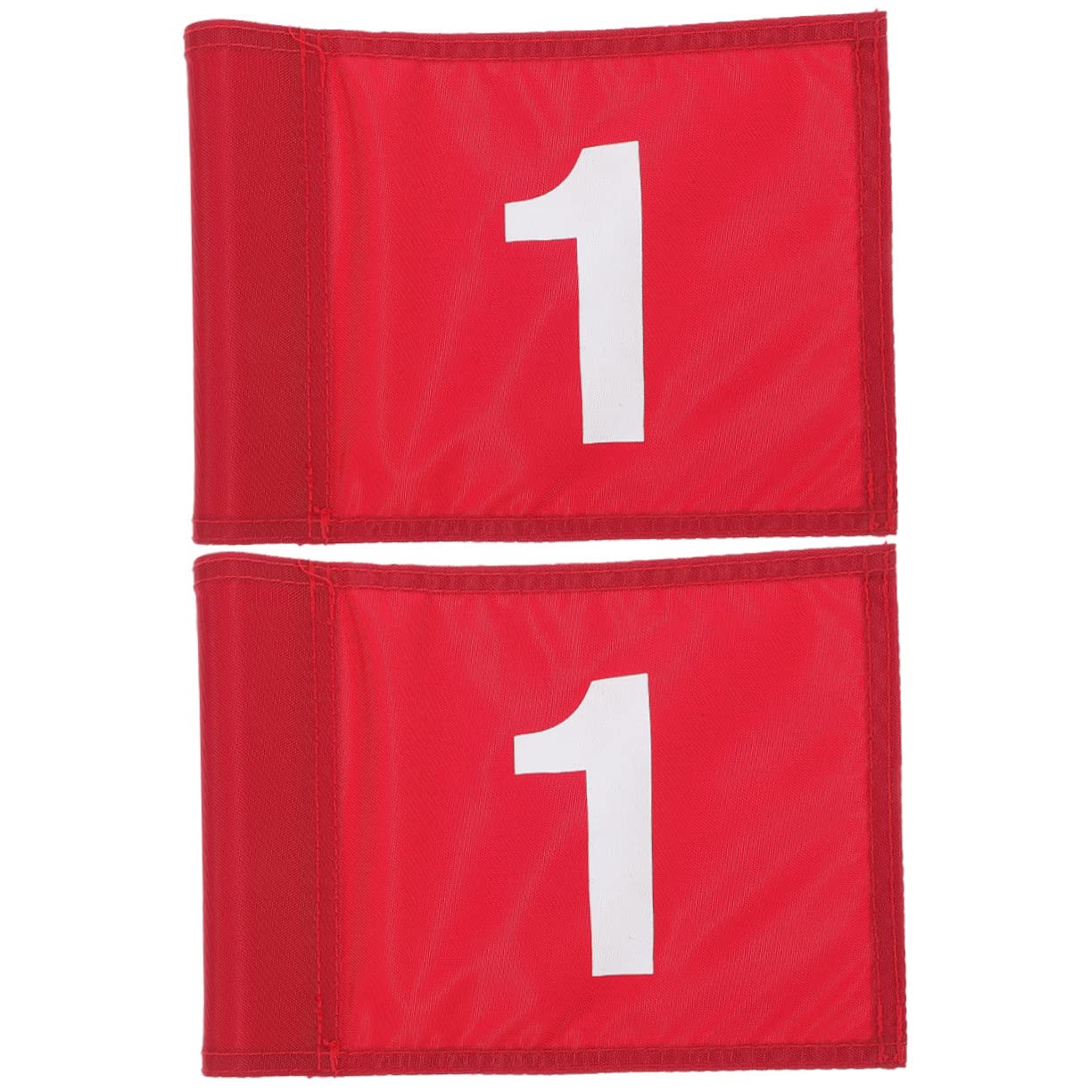 NULYLU 2pcs Portable Golf Putting Flags Detachable Numbered Training Flags for Practice Court -wear and Design for Indoor and Outdoor Golf Practice