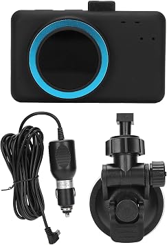 Fatigue Warning Alarm Device, Anti Sleep Monitor, Safe Driving Alert with Rotating Ball Sucker Bracket, Face Recognition, Blinking, Pupil Detection