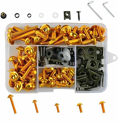 Miniatura 6 de Kit de pernos CNC para tuercas de pozo, kit de instalación de motocicleta para Honda CBR600RR F5 2003 2004 2006 2008 funciona en tornillos de