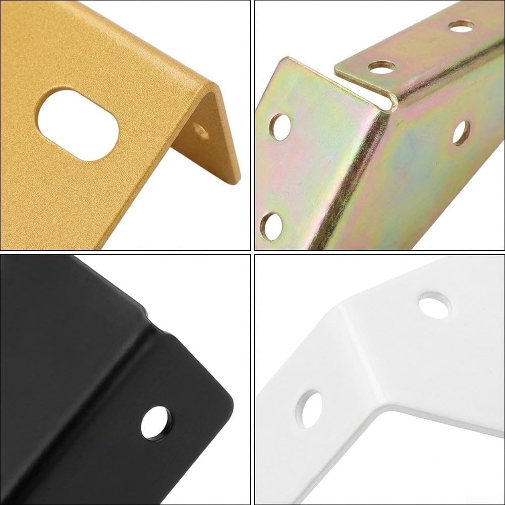 para soporte Esquina para acero 1.3mm Reforzado para carga Pesada(gold-L)