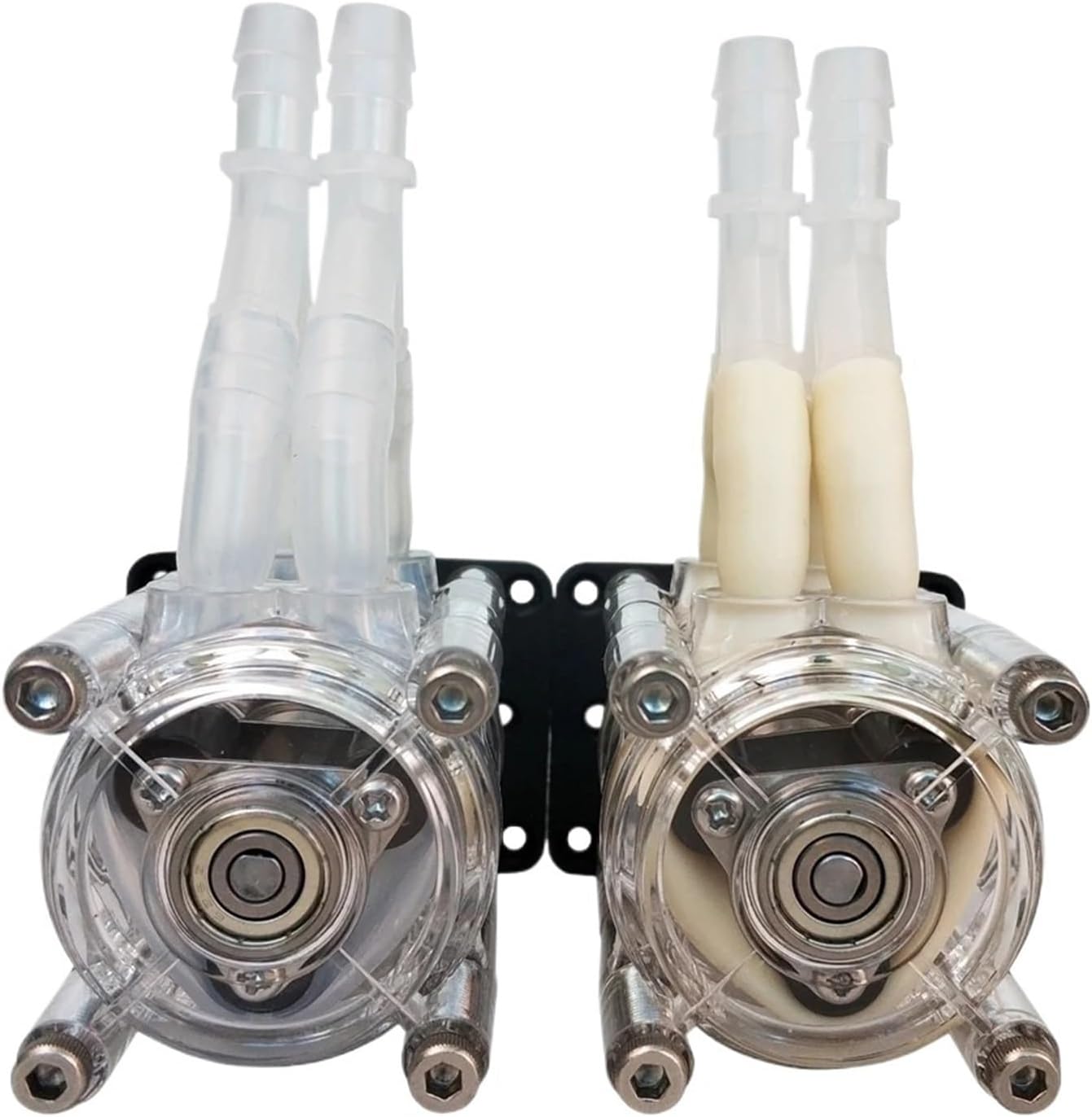 Peristaltic Pump, Water Pump, Dual Pump Head, 12V 24V DC, High Flowrate for Aquarium Lab Analytical(Pharmed bpt Tube,Rated Voltage 12V)