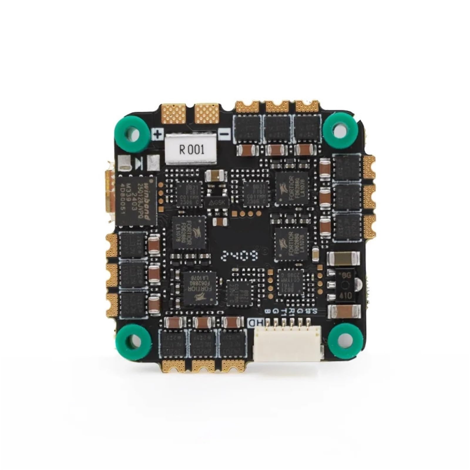 Compatibile con Drone 2-6S F411 Flight Controller AIO con giroscopio BMI270, ESC BLHeli_S 35A 45A, OSD e sensore di corrente(F411 AIO 45A)