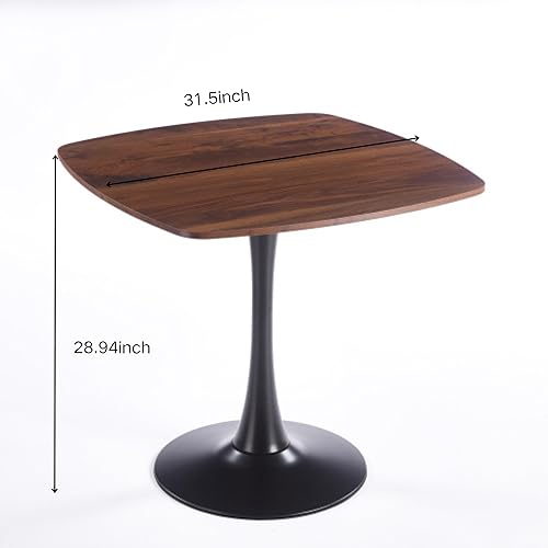 Miniatura 7 de LUMISOL 5 Piece Dining Table Set, Mid-Century Modern Kitchen Table Set with 4 Chairs for Kitchen, Dining Room, Living Room, Black