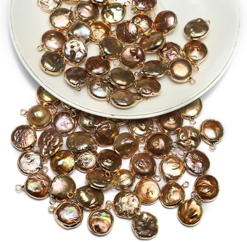 QSLLER 7pcs Natural Pearl Pendants Irregular Multiple Shapes Cultured Freshwater Baroque Pearl Charms for Jewelry Making Gift - Image 5