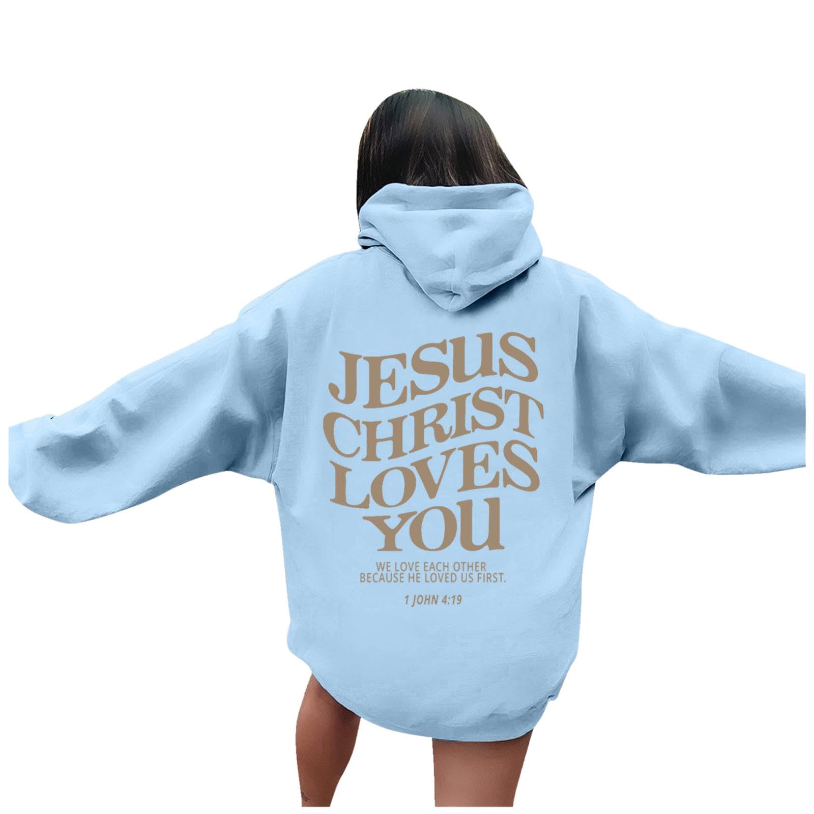 Womens Christian I Will Lof Hem In Elk Seizoen Leuke Koppel Hoodies