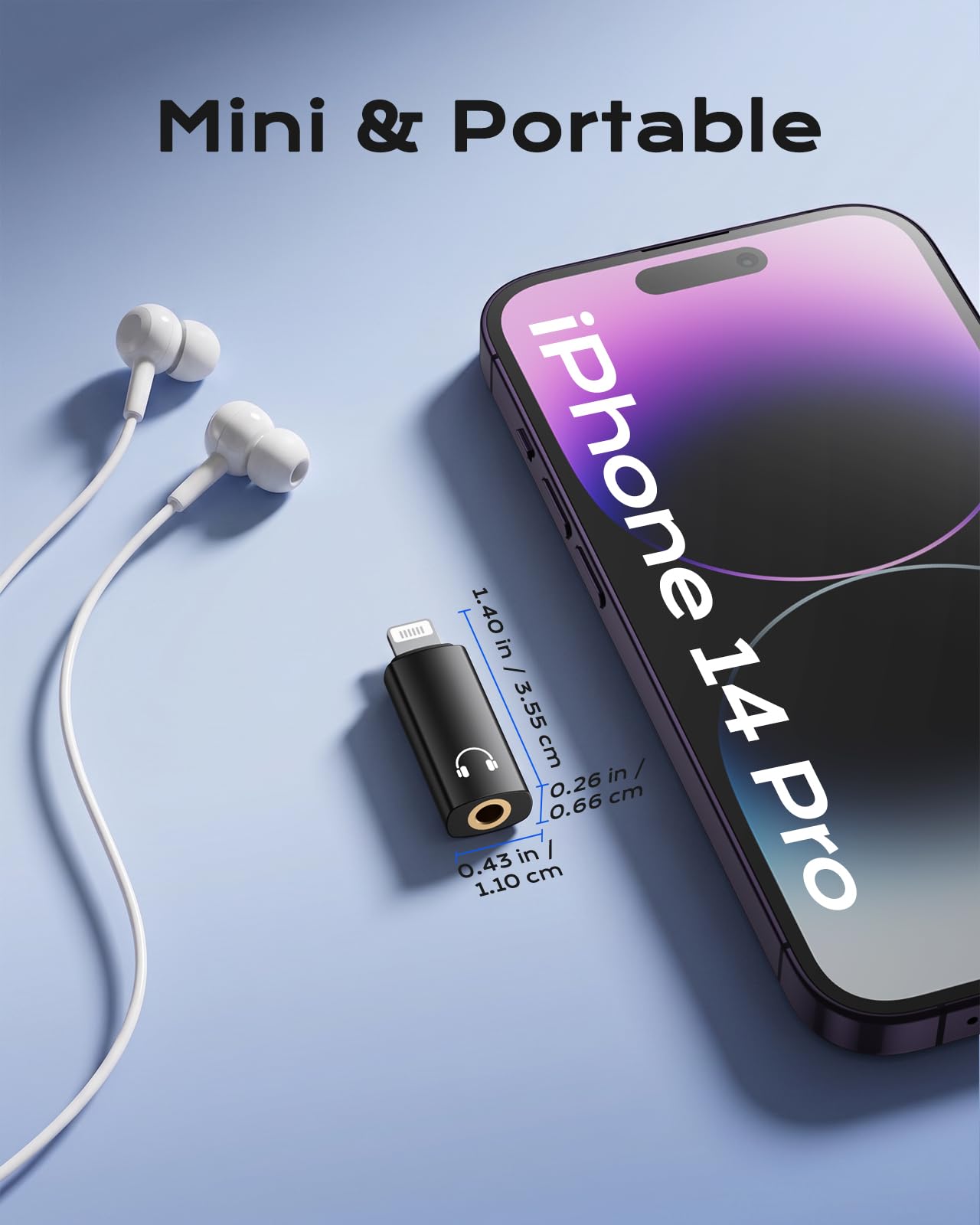 MoKo Adattatore Audio da Lightning a 3,5 mm (Solo Riproduzione Musicale)